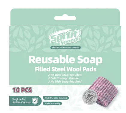 Steel wool pads with soap — SM41008